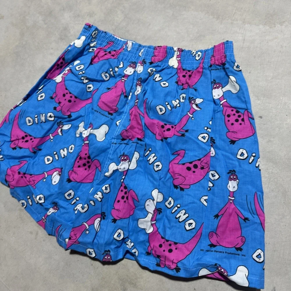 Vintage Dino From The Flintstones Sheep Zone Shorts From 1991 Sleep Boxer NWOT M